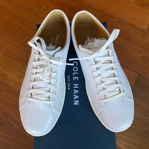 Cole Haan white sneakers size 9C (wide)